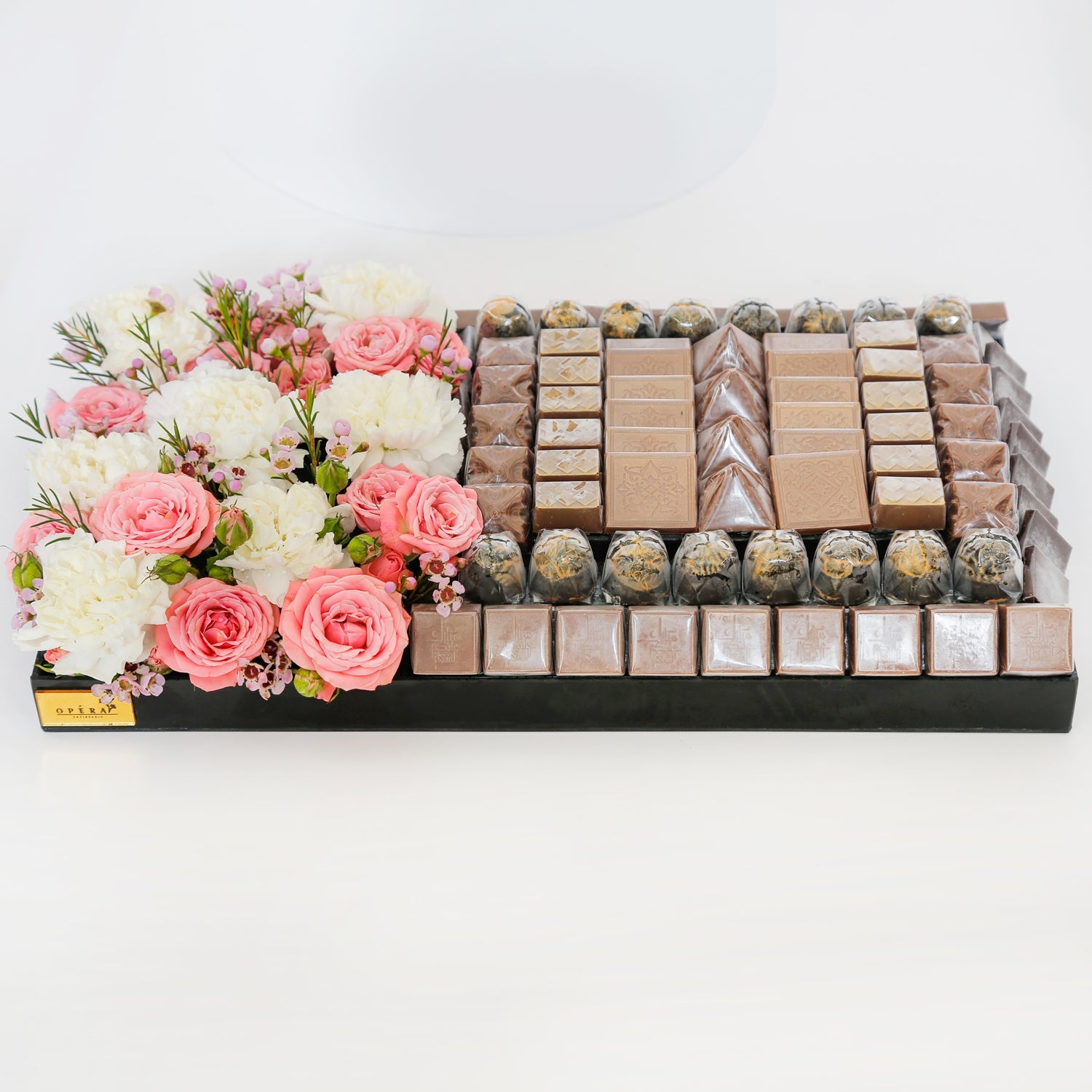 Opera Patisserie | Special Chocolate Tray N Pink Flowers
