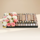 Luxurious Chocolate Tray with Pink Flowers by Opera Patisserie