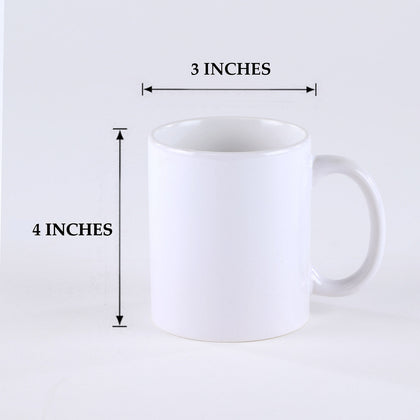 Bhai Dooj Special Ceramic Mug with Festive Print - Perfect Gift for Siblings