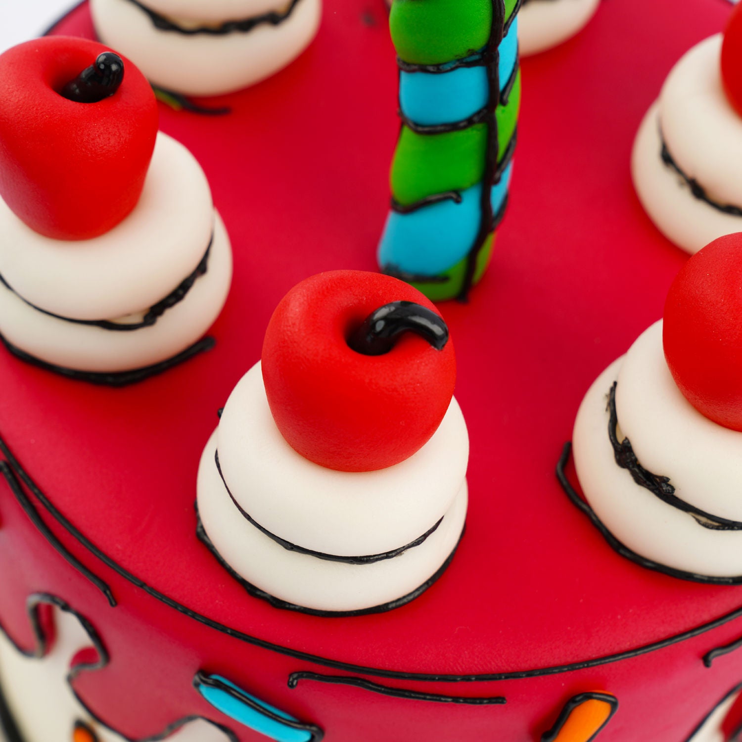 Birthday Theme Candle Cake
