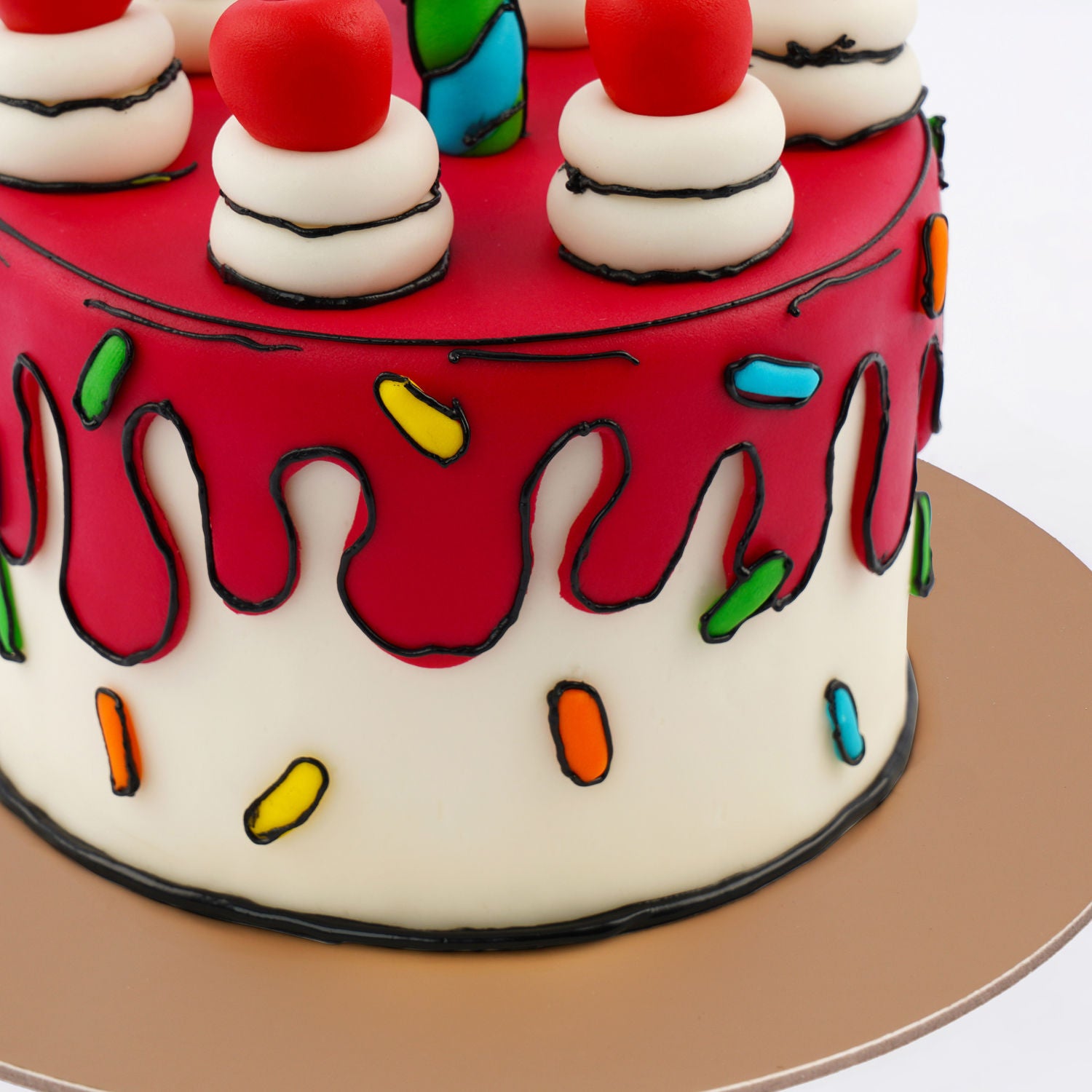 Birthday Theme Candle Cake