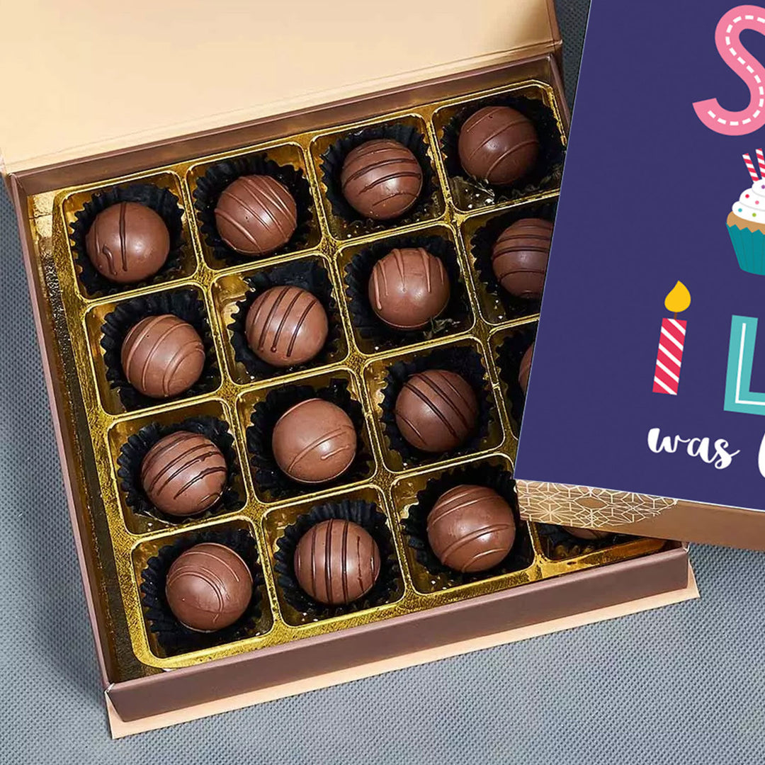 علبة هدايا ترافلز الشوكولاتة لتهاني عيد الميلاد الرائعة