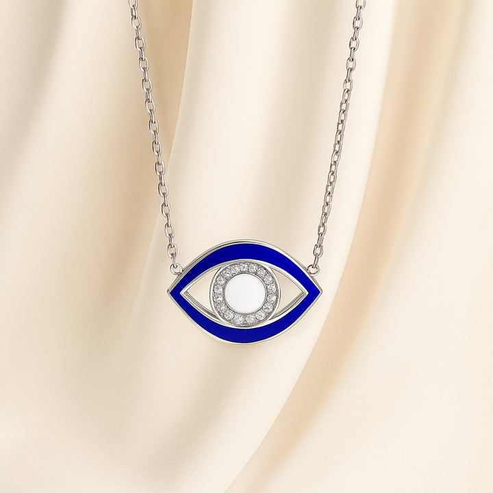 Blue Eye Guardian Necklace Set With Roses Arrangement