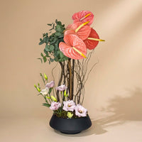 باقة أنثوريوم وردية أنيقة للأم