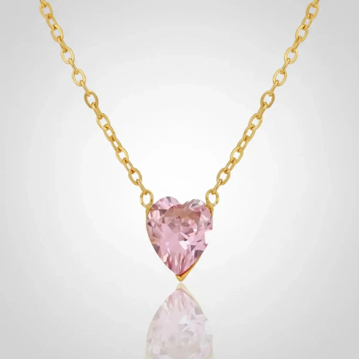 قلادة كريستال القلب الوردي الرقيق من سيجنيتشر جواهر