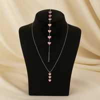 Blush Hearts Necklace Set