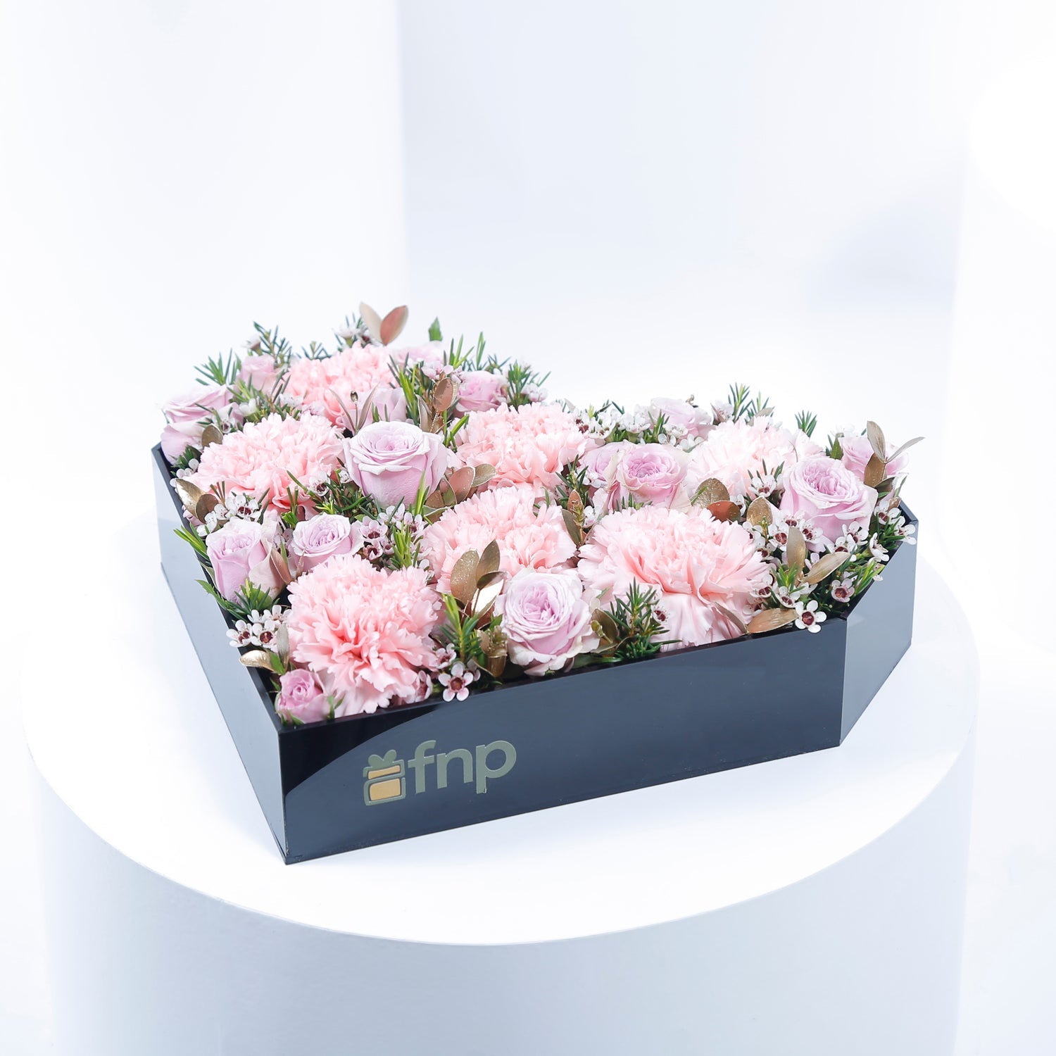 Blushing Blossoms Heart Shape Box