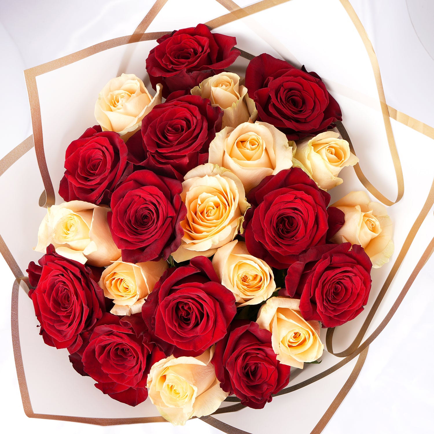 Blushing in Love Roses Bouquet