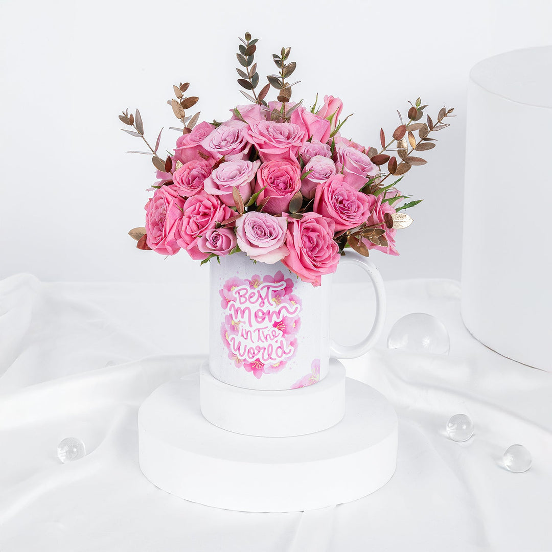 باقة الحب المتورد: هدية مؤثرة لعيد الأم