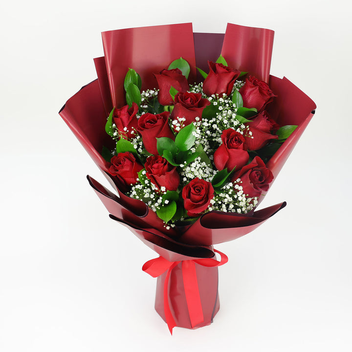 Bunch of Beautiful 12 Red Roses