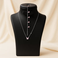 Butterfly Blush Necklace Set