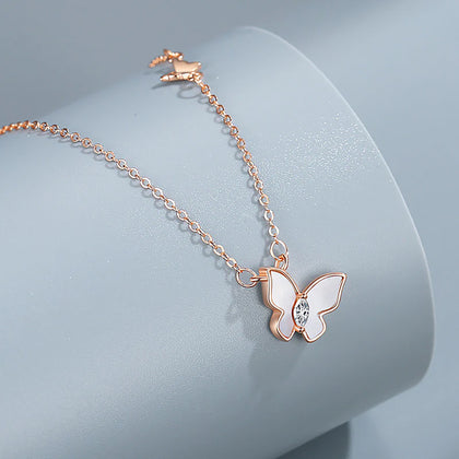 Butterfly Grace Necklace | 925 Sterling Silver by Signature