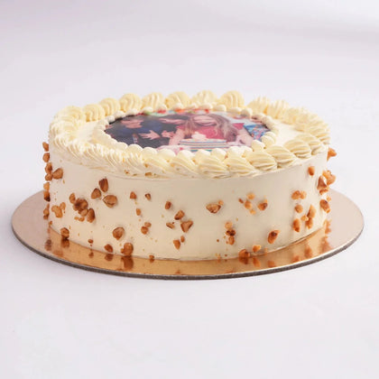 Delicious Butterscotch Photo Cake - Perfect Celebration Treat (500 gm)