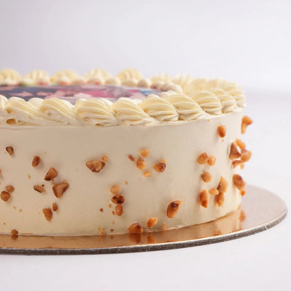 Delicious Butterscotch Photo Cake - Perfect Celebration Treat (500 gm)