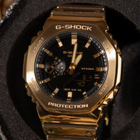 CASIO G-SHOCK Bright Metallic Watch for Men With Roses Box