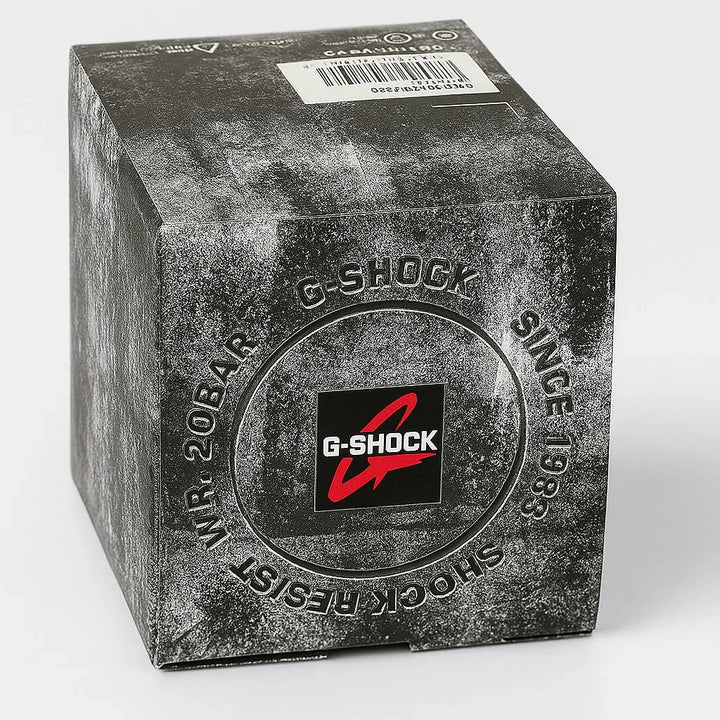 ساعة كاسيو جي-شوك معدنية براقة للرجال مع علبة هدايا ورود فاخرة