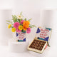 New Year 2026 Floral Elegance & Chocolate Indulgence Gift Set