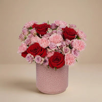 Elegant Valentine: Rose & Carnation Delight