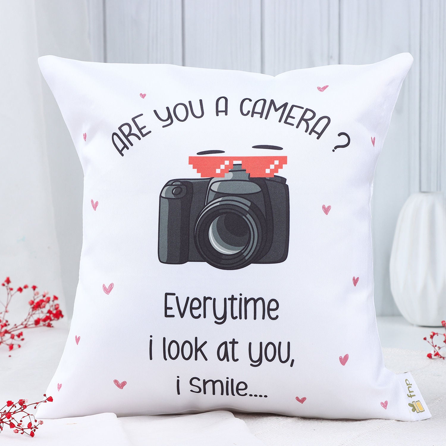 Cheesy Love Message Valentine Cushion
