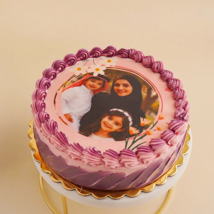 Personalized Cherished Moments Photo Cake - 1 Kg