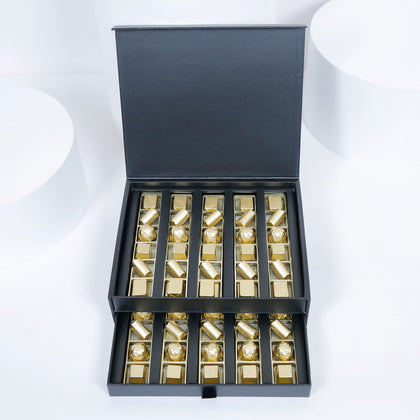 Opera Patisserie-Chocolates Delight Duo Box | White Floral Decor