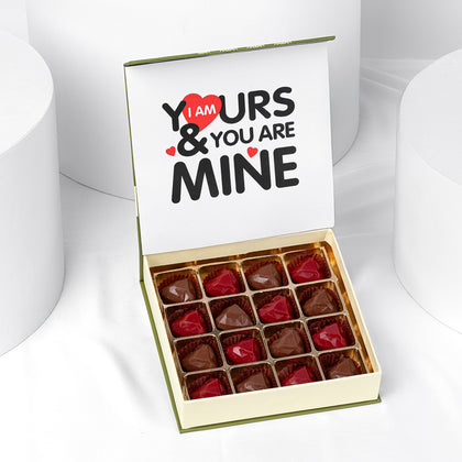 Valentines Day Flowers And Chocolate Box
