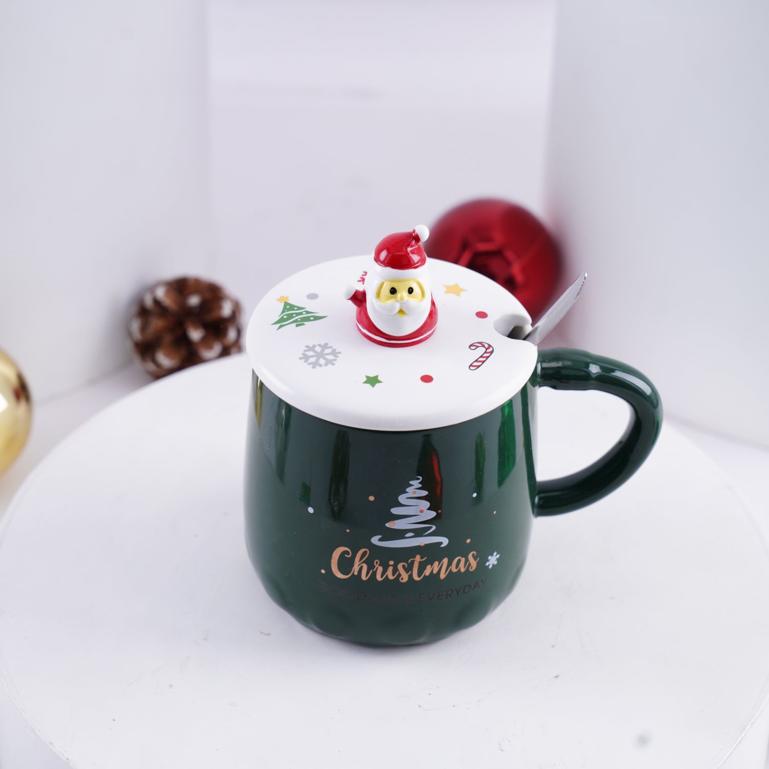 Christmas Ceramic Mug Blue