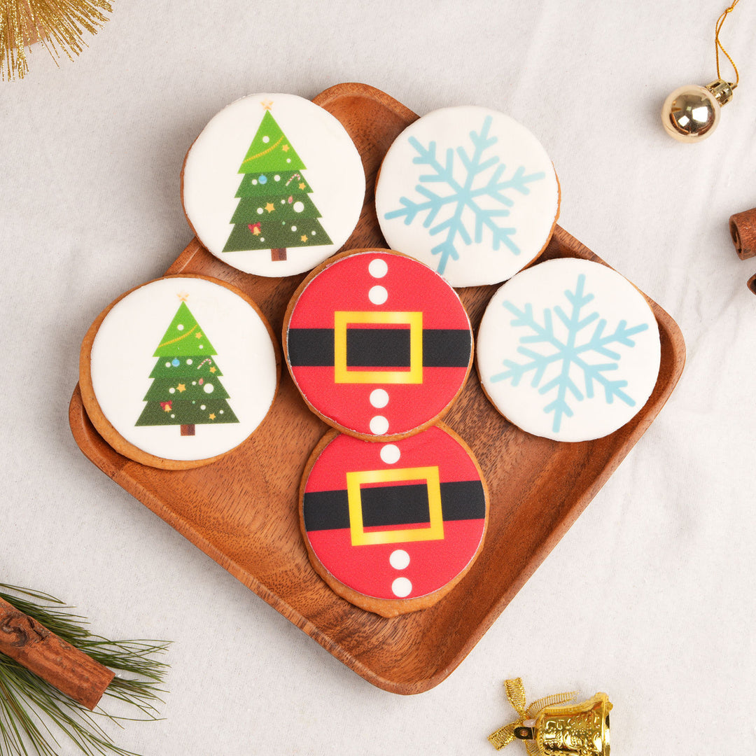 Festive Christmas Cookie Treats - Set of 6 Delicious Holiday Designs