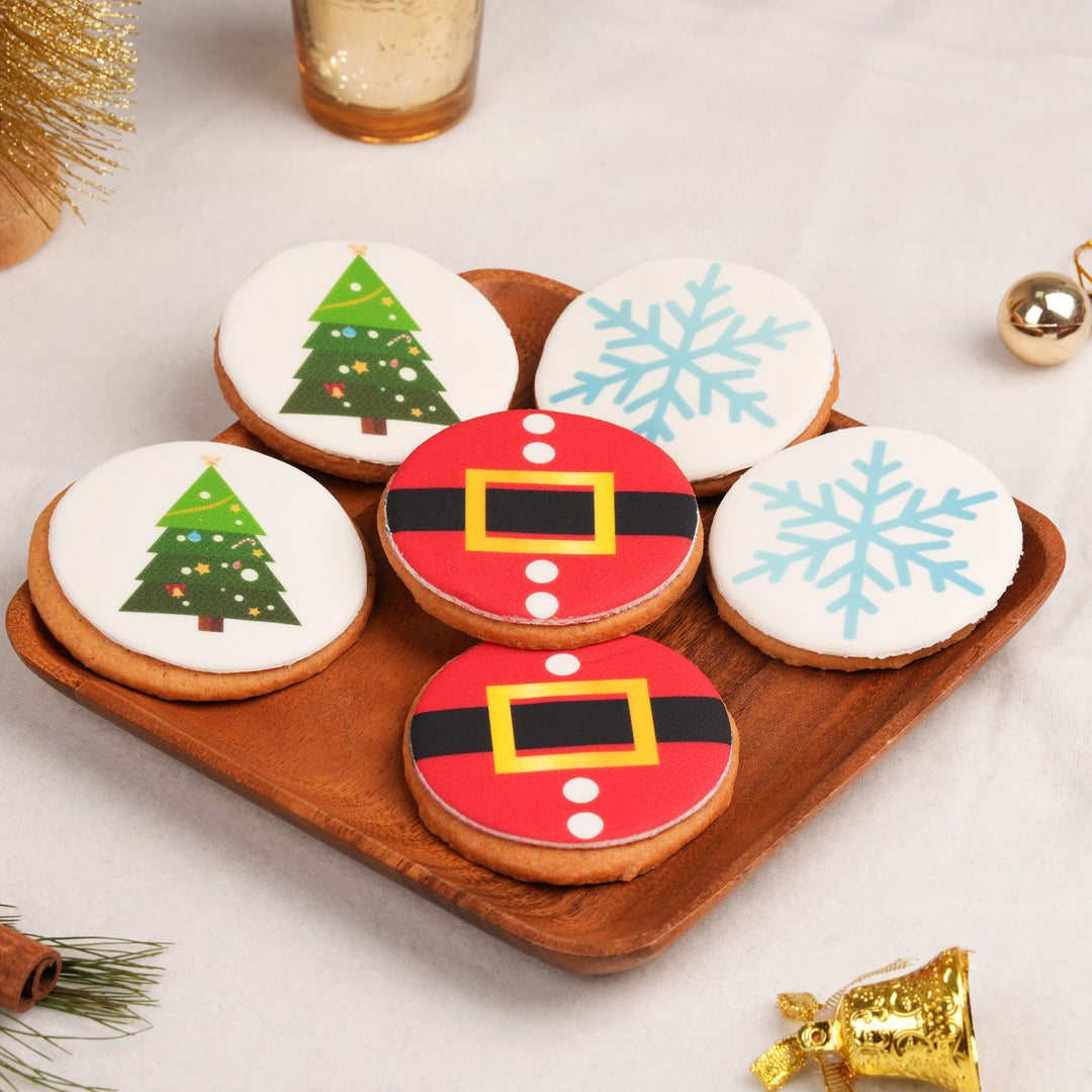 Festive Christmas Cookie Treats - Set of 6 Delicious Holiday Designs