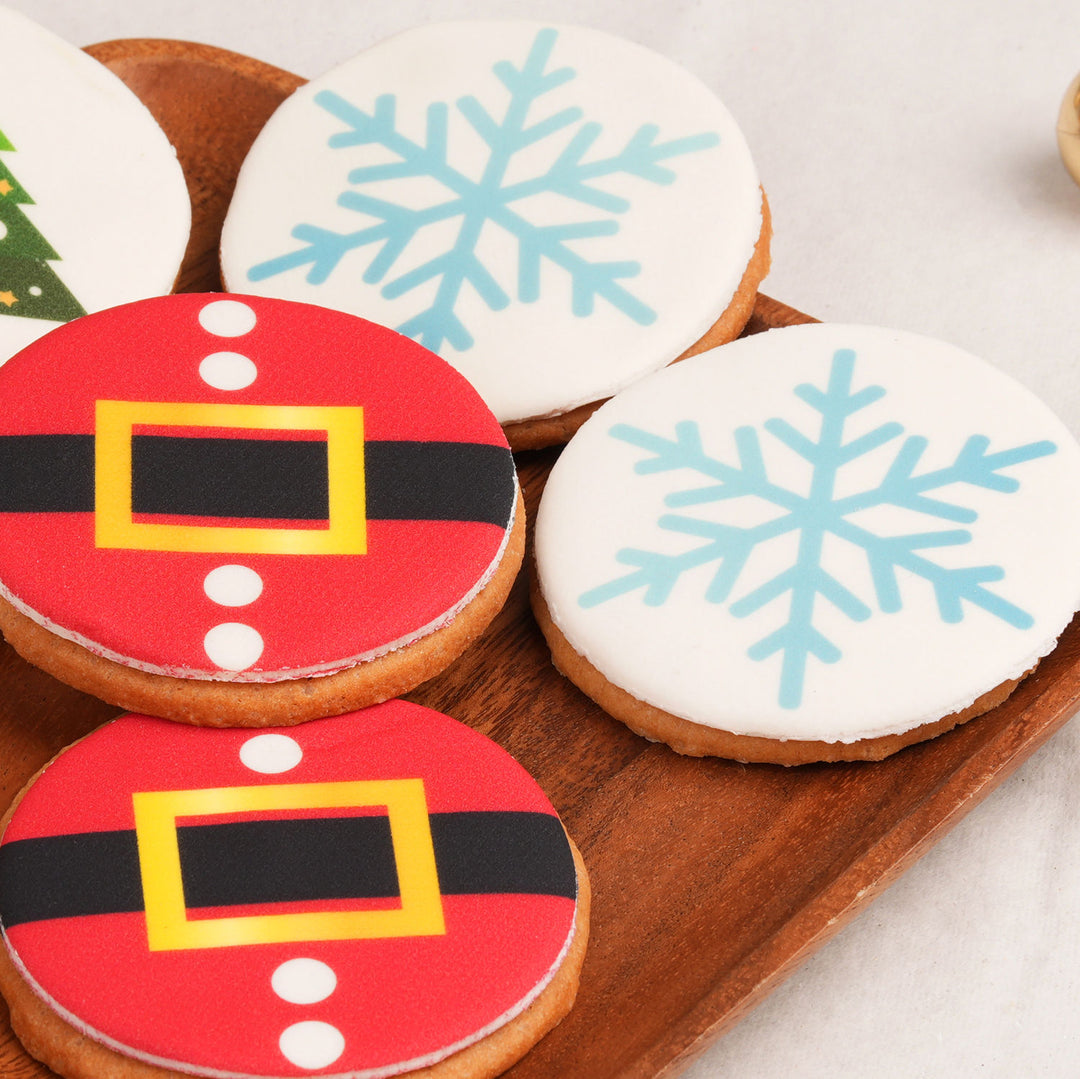 Festive Christmas Cookie Treats - Set of 6 Delicious Holiday Designs