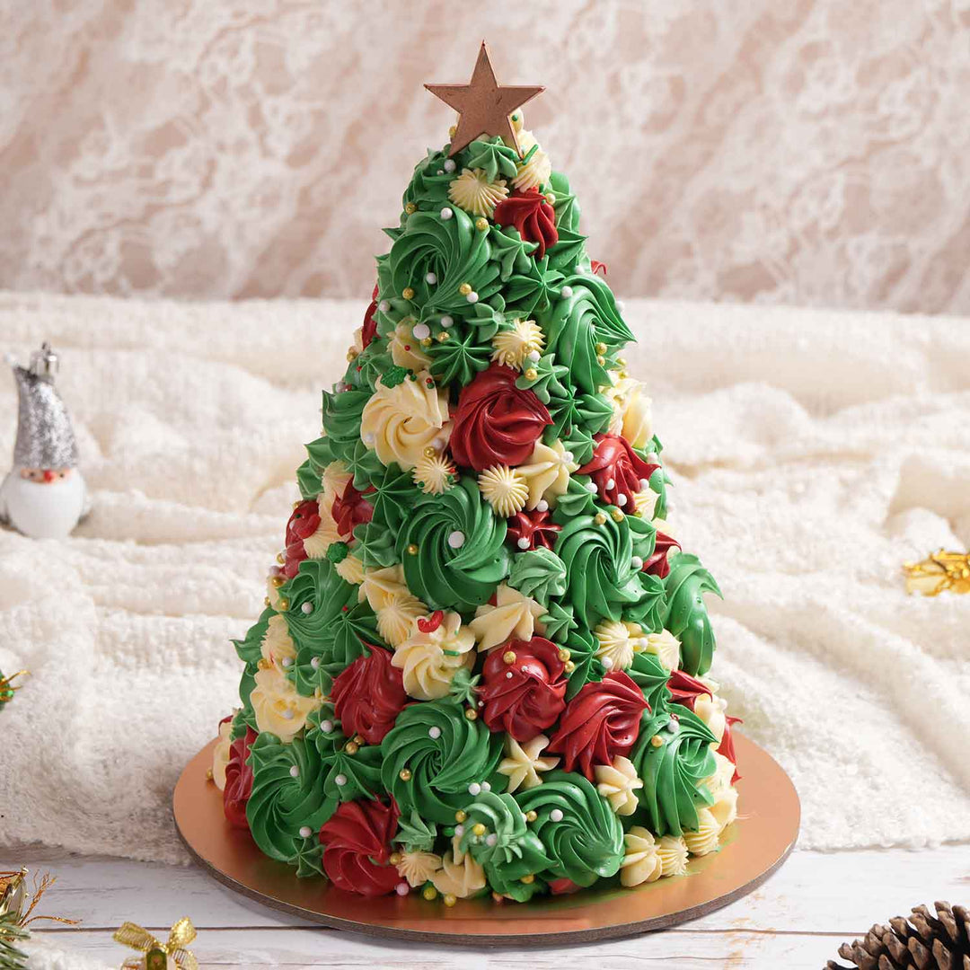 Festive Christmas Tree Chocolate Cake - Perfect for Holiday Gatherings