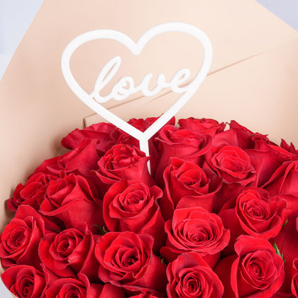 Classic Red Rose Love