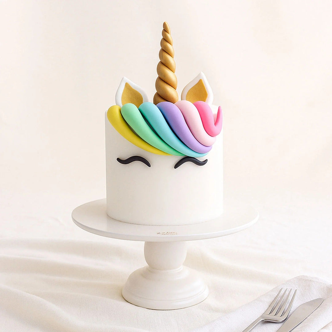 Magical Colorful Unicorn Cake for Kids' Celebrations
