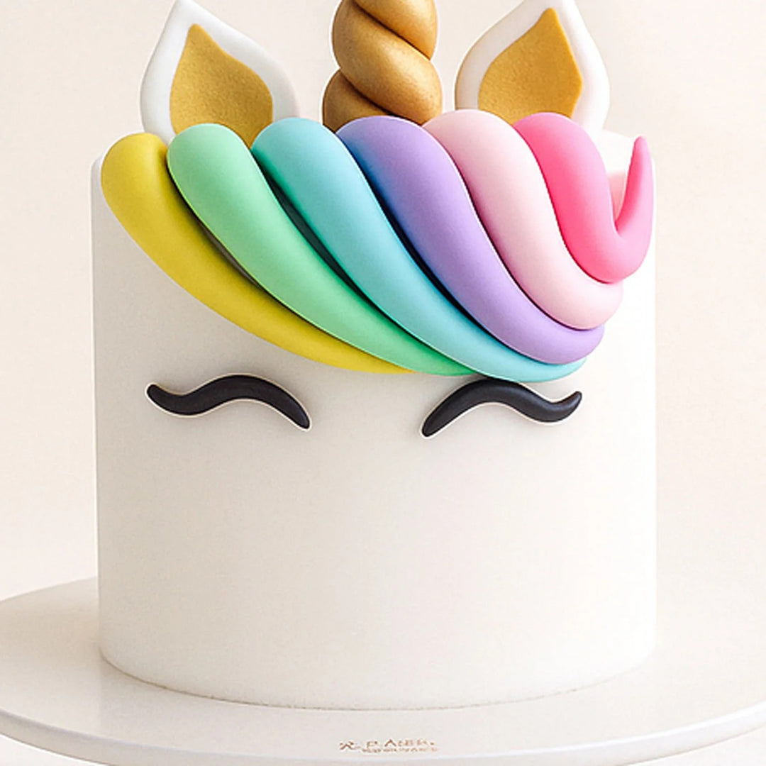 Magical Colorful Unicorn Cake for Kids' Celebrations
