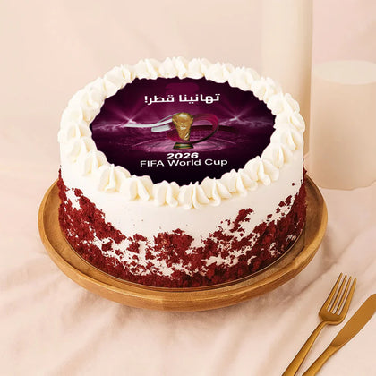 Congratulations Qatar Flower & Cake Combo | Arabic