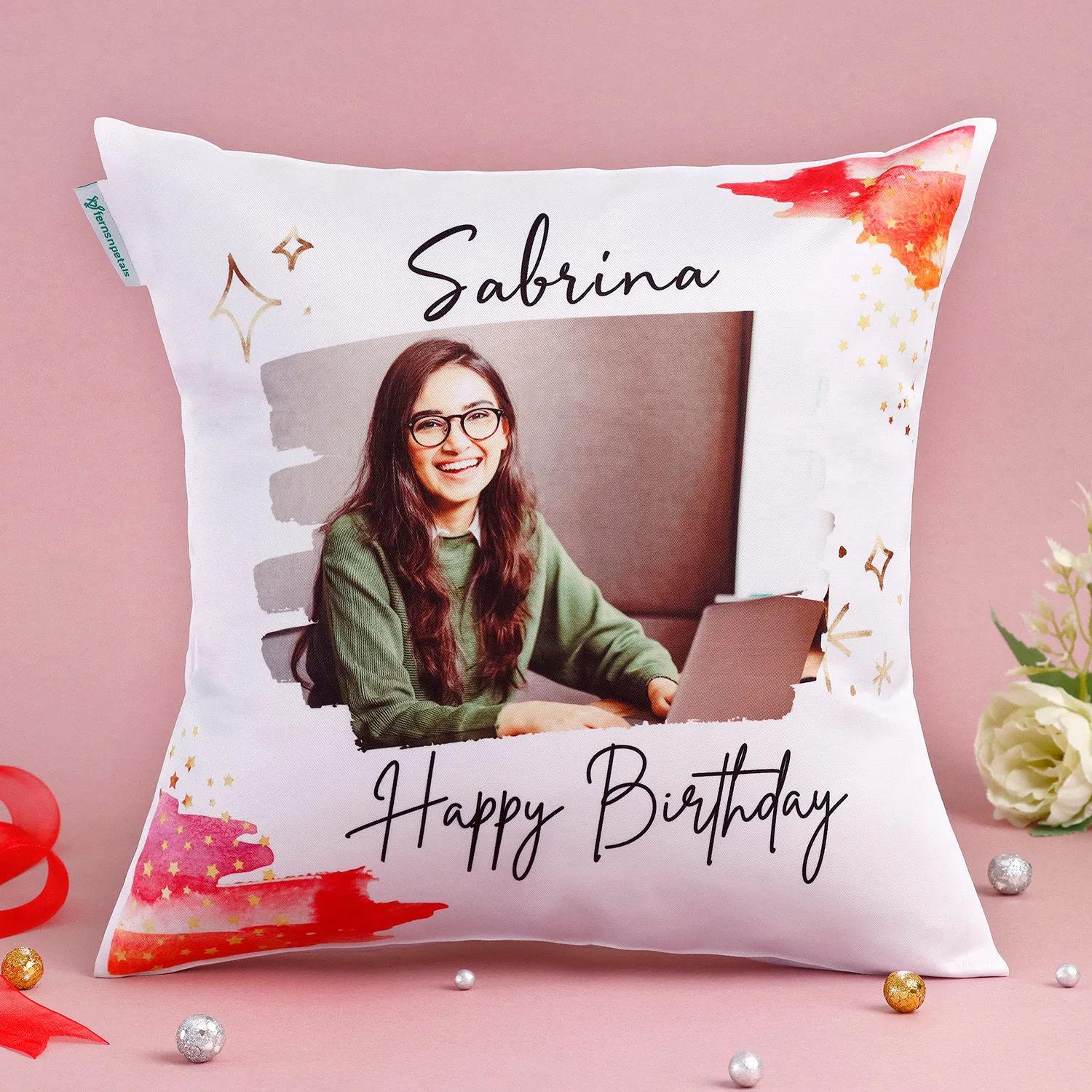 Cuddly Birthday Personalised Cushion