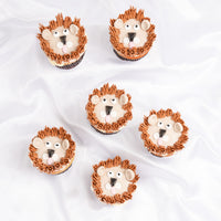 Cute Lion Designer Vanilla Cupcakes Set Of 6