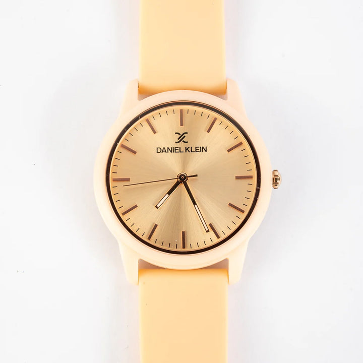 Daniel Klein Women's Minimalist Silicone Strap Watch