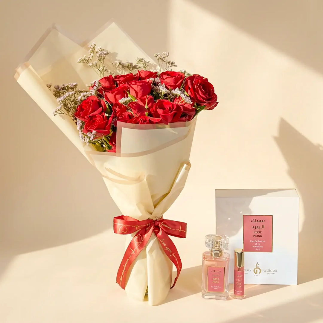 Love in Bloom Combo: Red Baby Roses