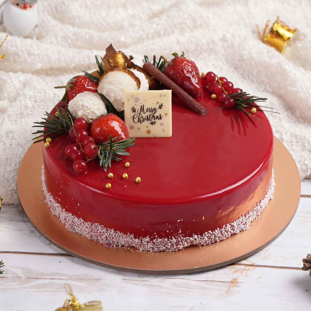 Festive Christmas Red Velvet Cake – Perfect for Celebrations