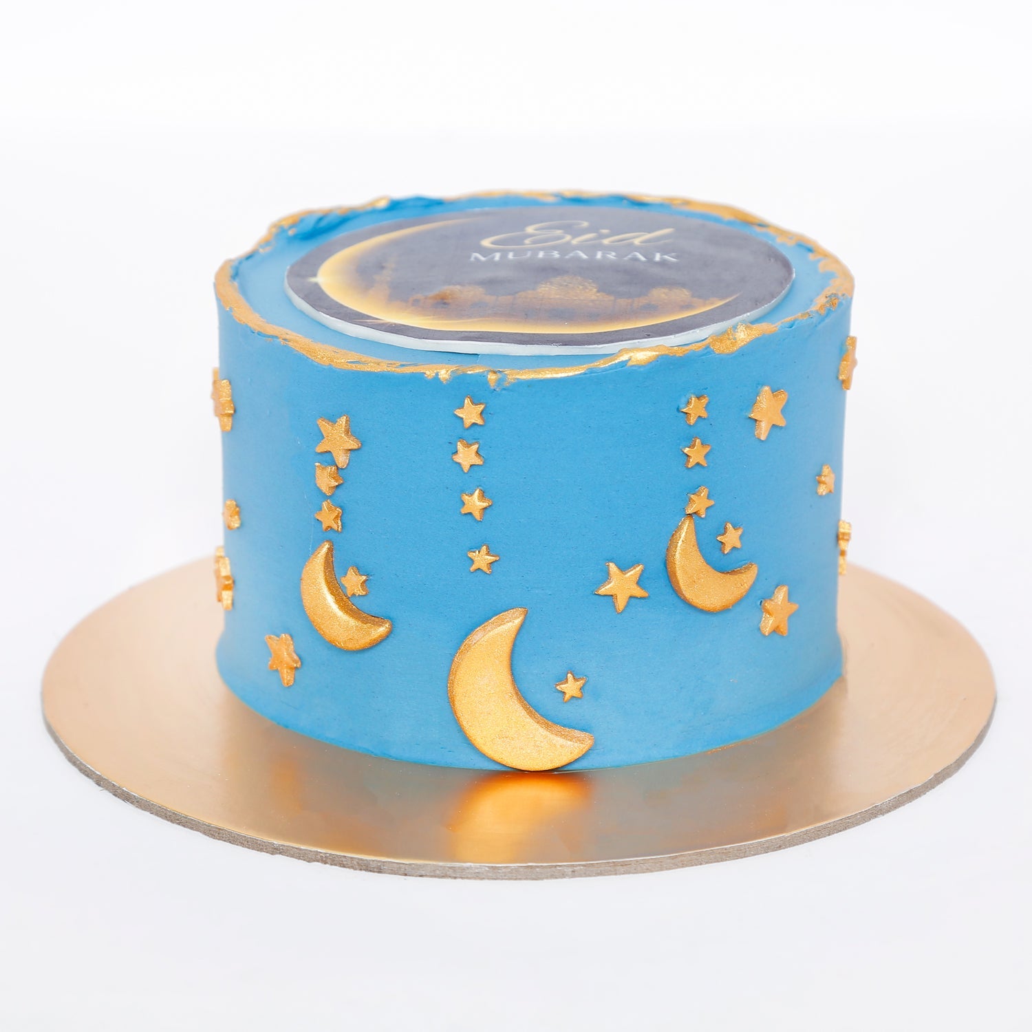 Eid Mubarak I Turquoise Cake