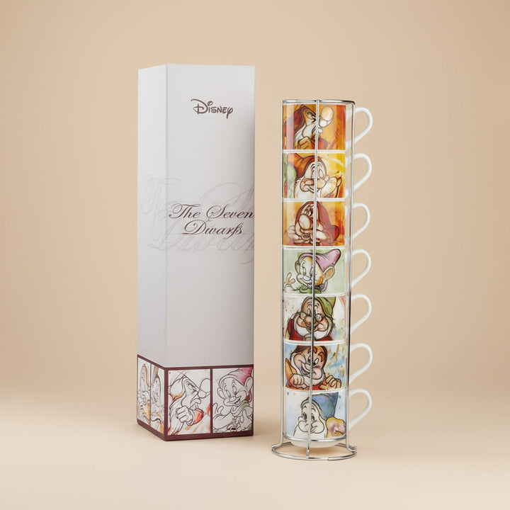 Disney "7 Dwarfs" Espresso Porcelain Cups | Set of 7