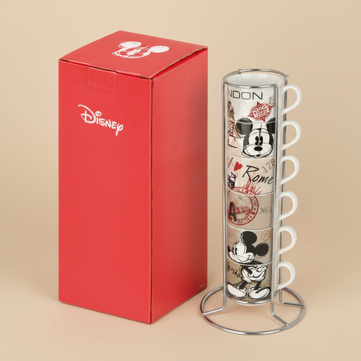 Disney Mickey Mouse Porcelain Espresso Cups With Sugar Bowl | City Collection