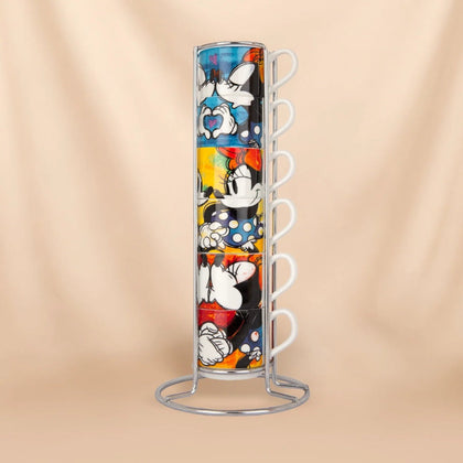 Disney Mickey Mouse Porcelain Espresso Cups & Sugar Bowl Set | Love Collection Gift