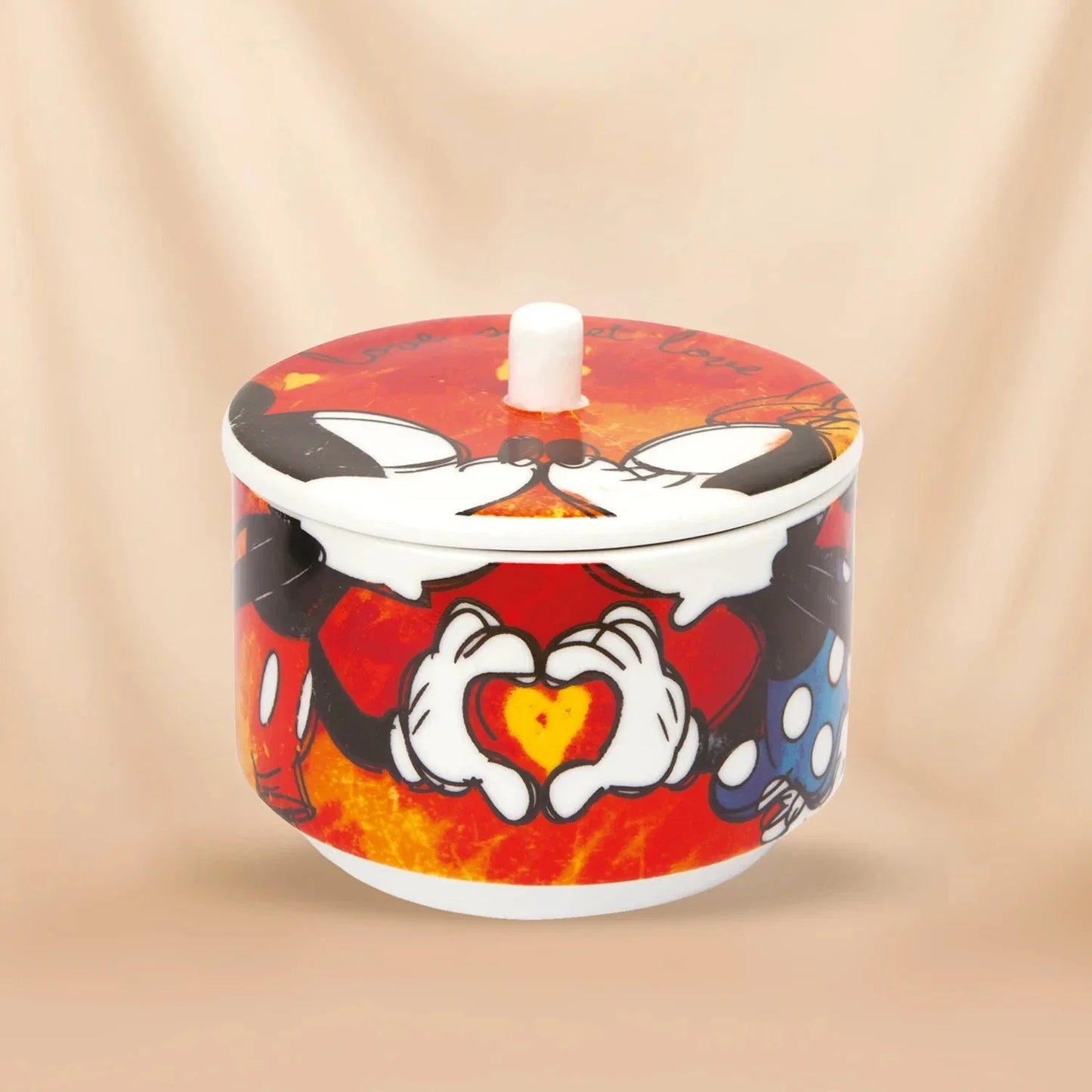 Disney Mickey Mouse Porcelain Espresso Cups & Sugar Bowl Set | Love Collection Gift