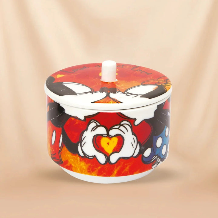 Disney Mickey Mouse Porcelain Espresso Cups & Sugar Bowl Set | Love Collection Gift