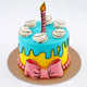 Drip and Bow Delight Cake