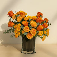 Ember Rose & Carnation Symphony Bouquet