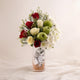 Emerald Grace: Luxurious Floral and Fruit Arrangement