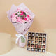 Empire Chocolate Pink Box: 25 Assorted Chocolates & Elegant Hand Bouquet